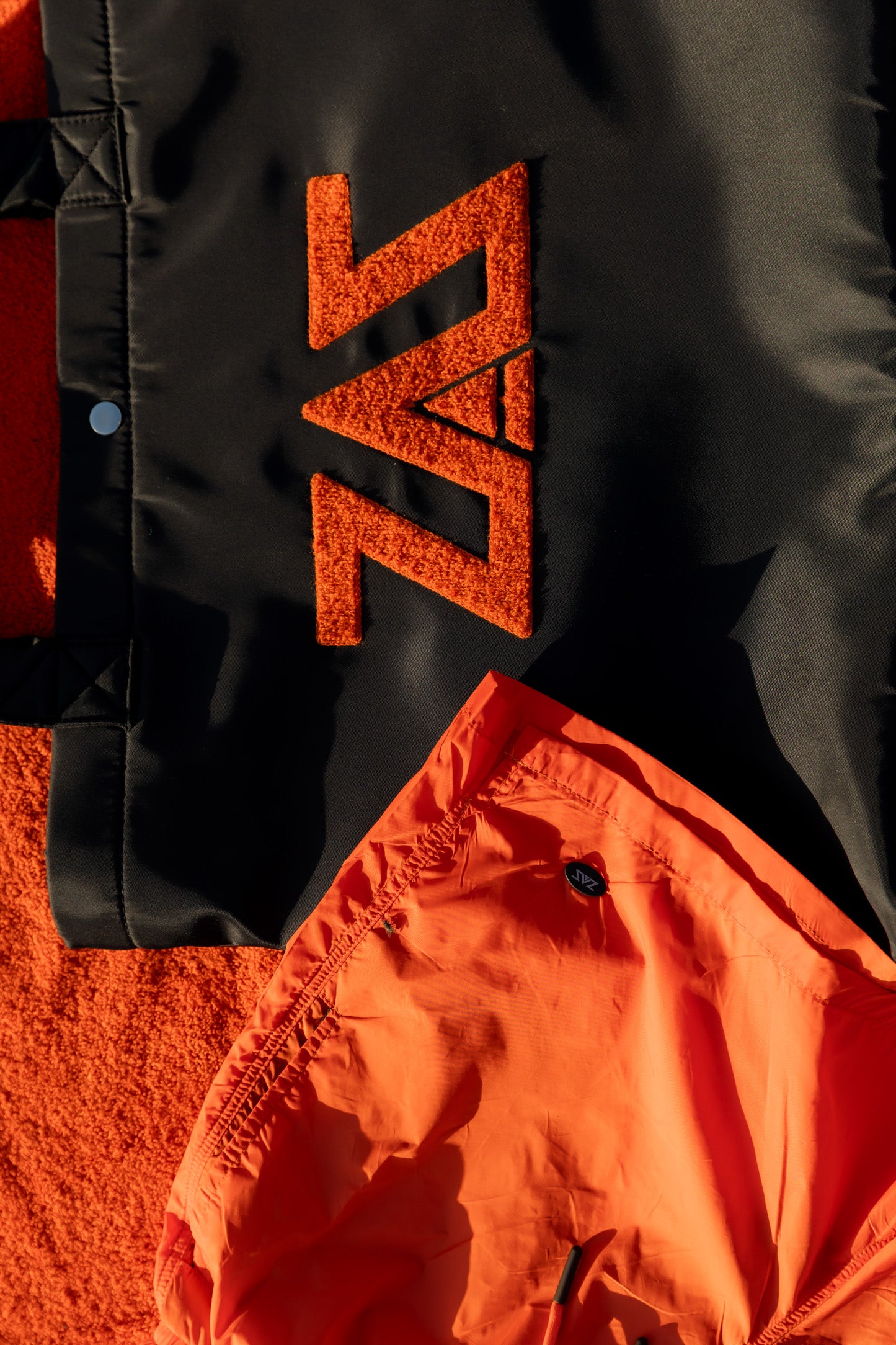 Summer beach bag-Tangerine Orange