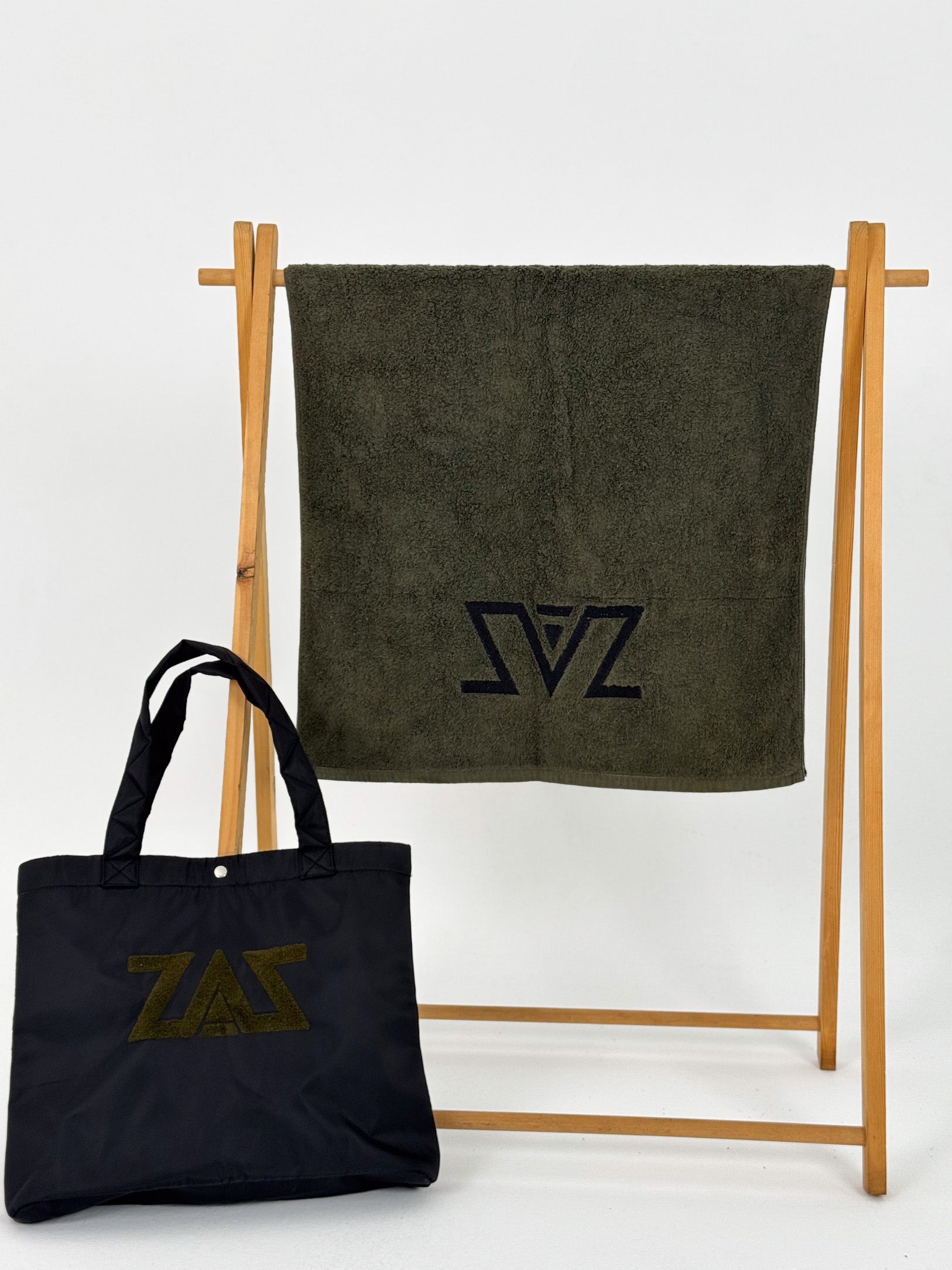 Summer beach towel-Coastal Olive