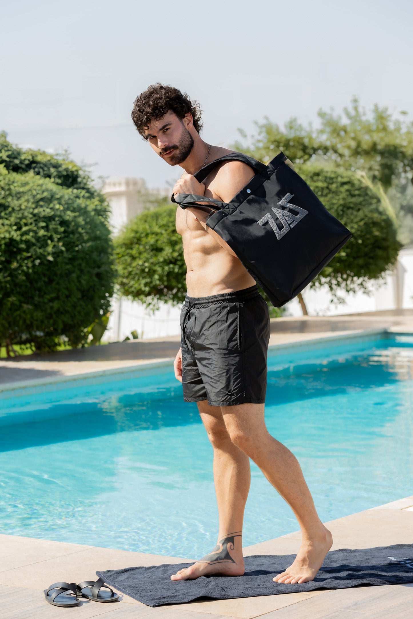 Summer beach bag-Black