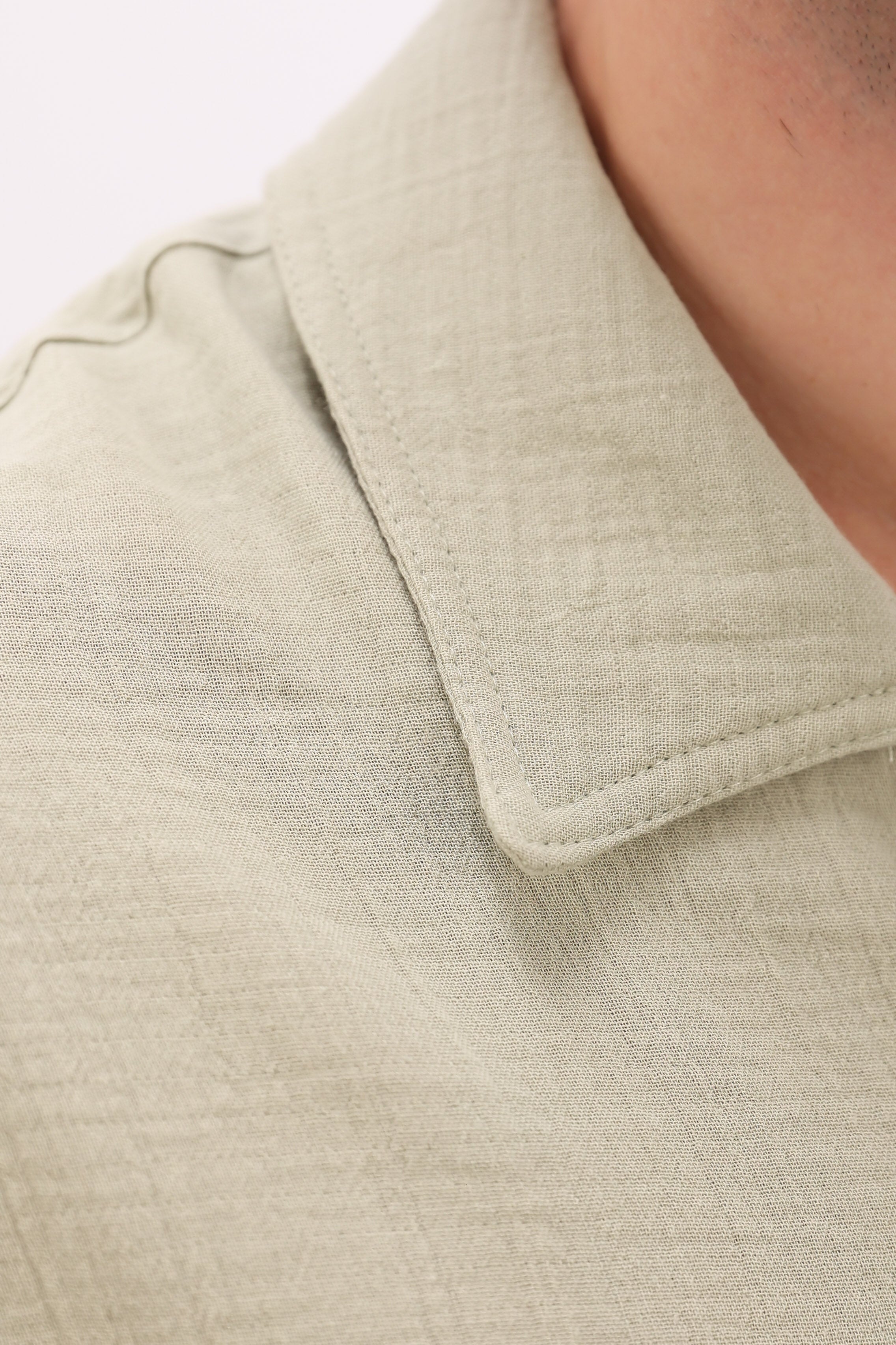 Mint Green Linen Shirt
