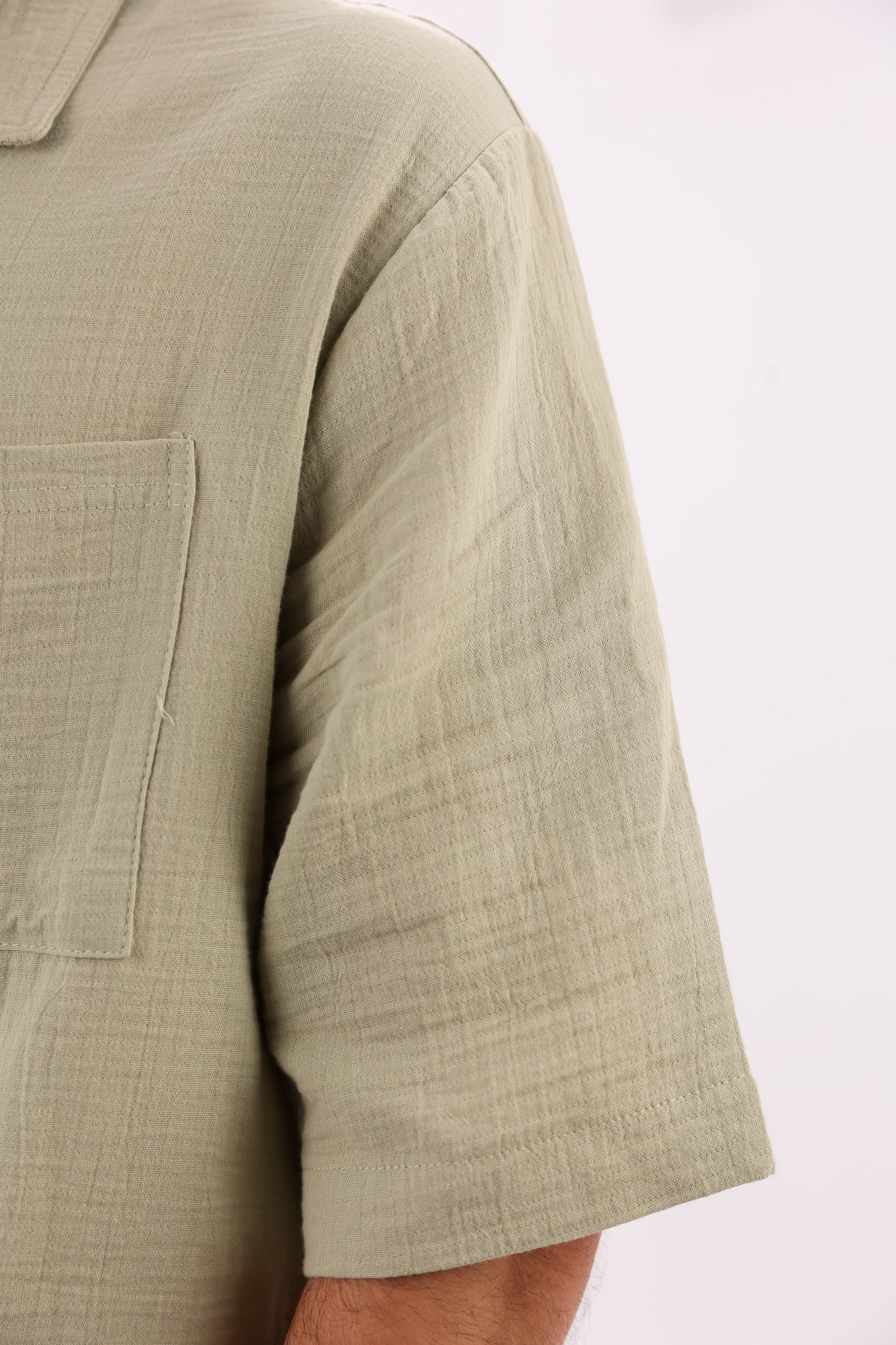 Mint Green Linen Shirt