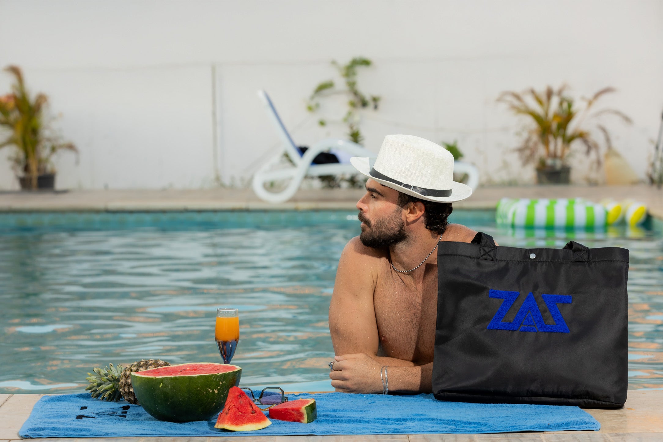 Summer beach bag-Blue