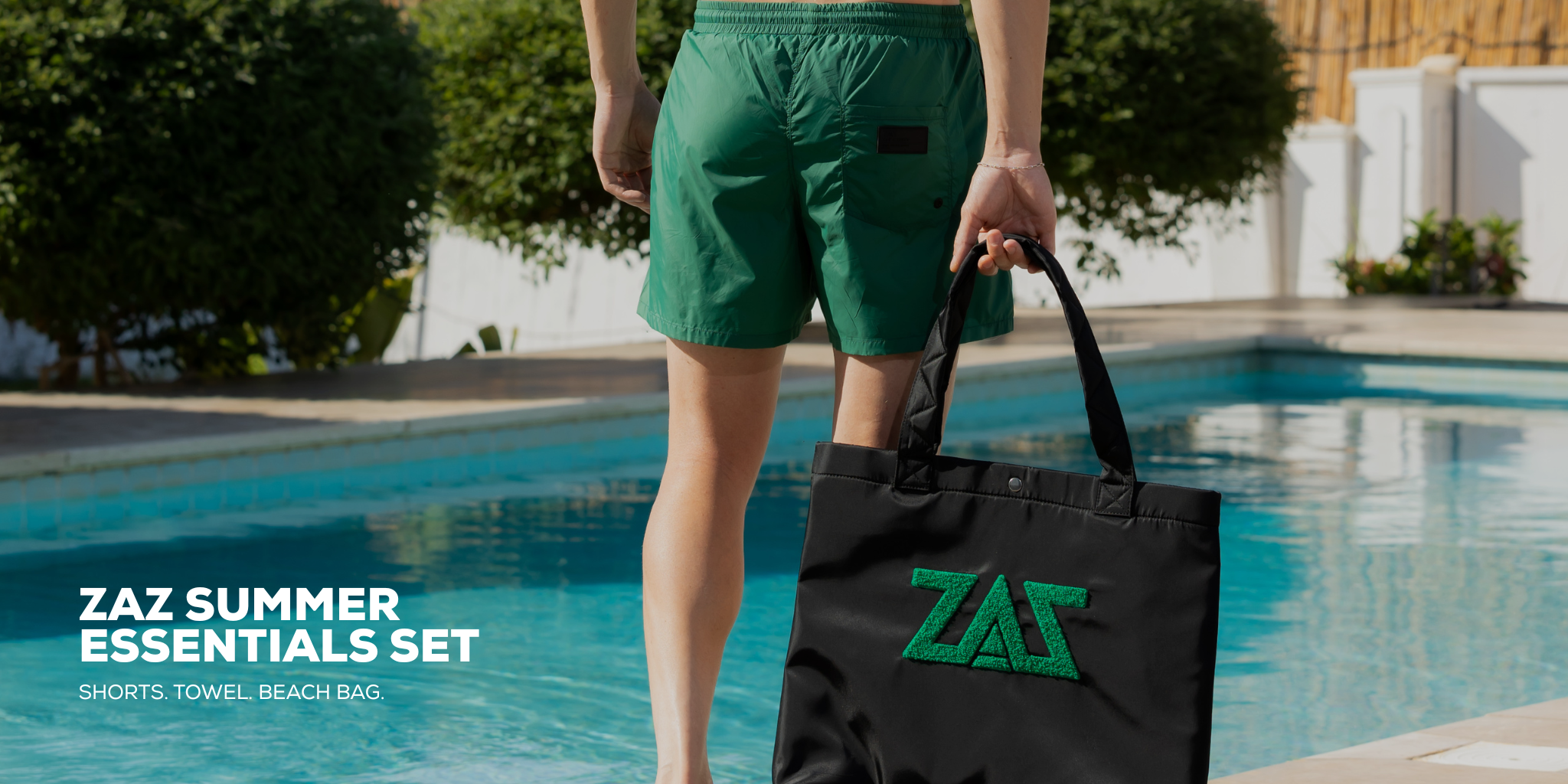 Summer beach bag-Deep Sea Green