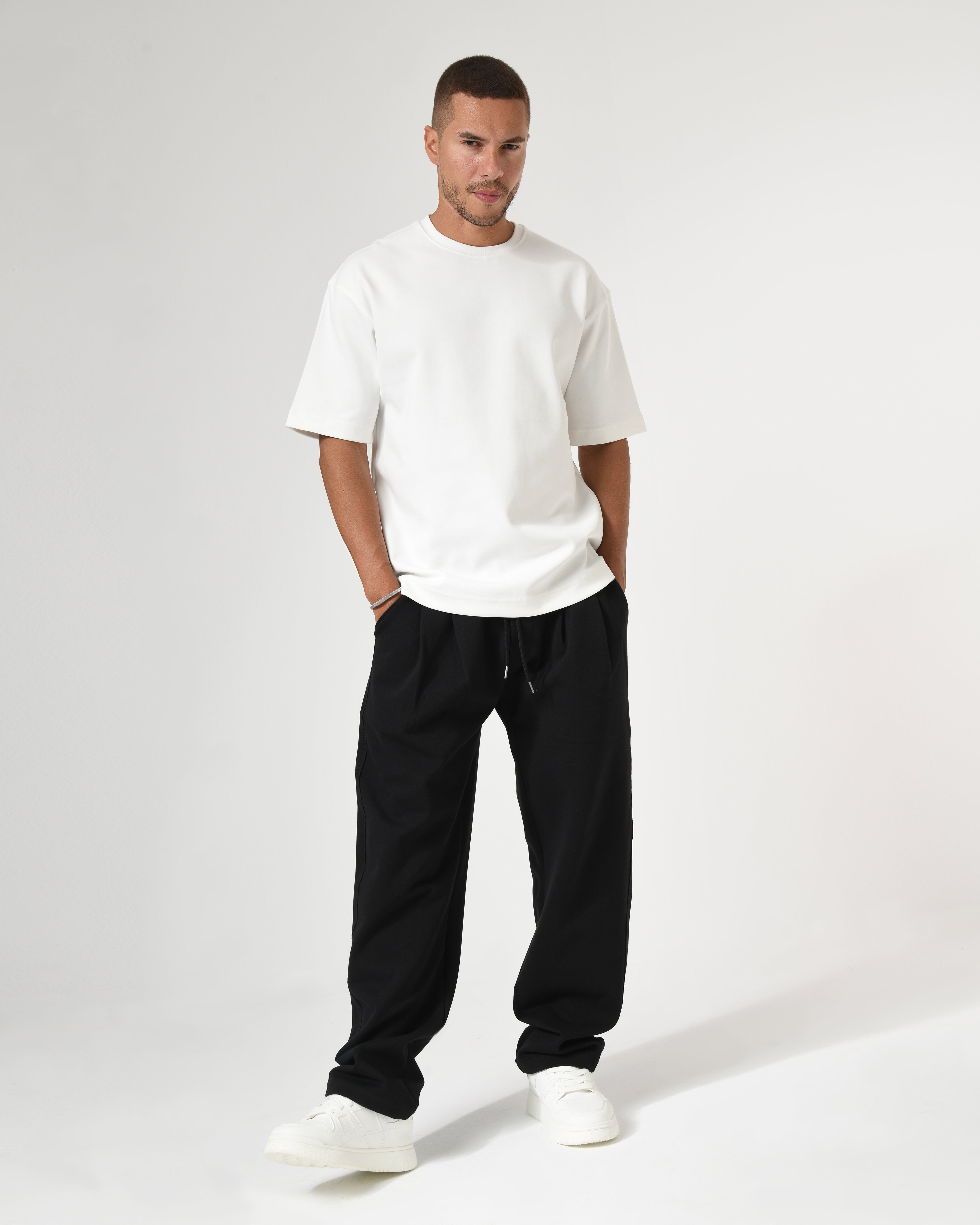 Relaxed Wide Leg Pants