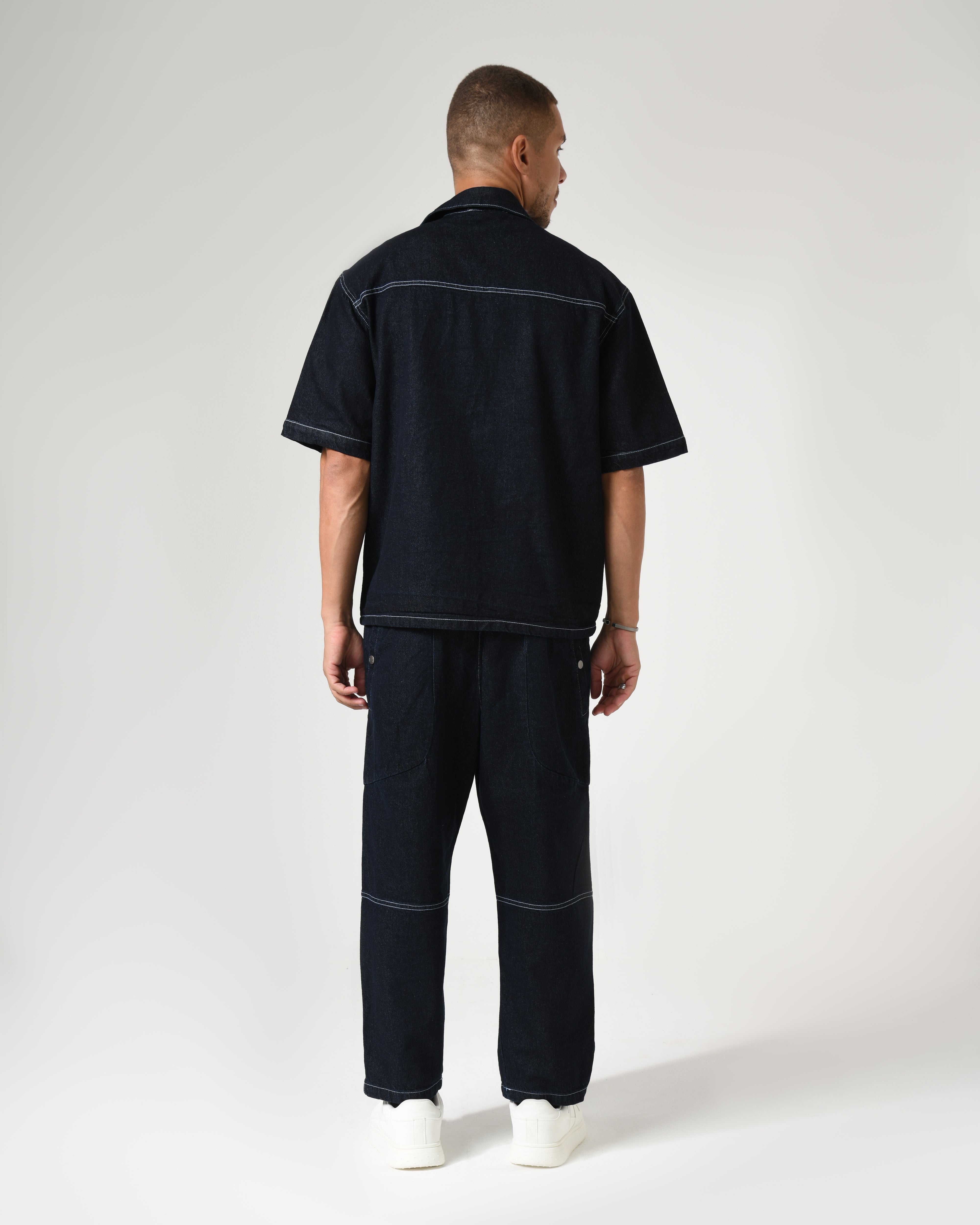 Denim Shirt & Pants Set