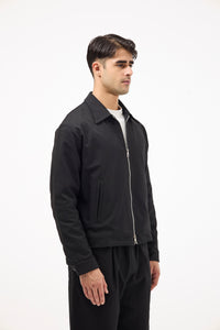 Black Box Fit Gabardine Jacket – Modern & Stylish