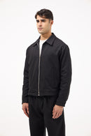 Black Gabardine Stylish Set – Coordinated Shirt & Pants