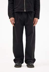 Black Wide Leg Gabardine Pants – Smart & Comfortable Trousers