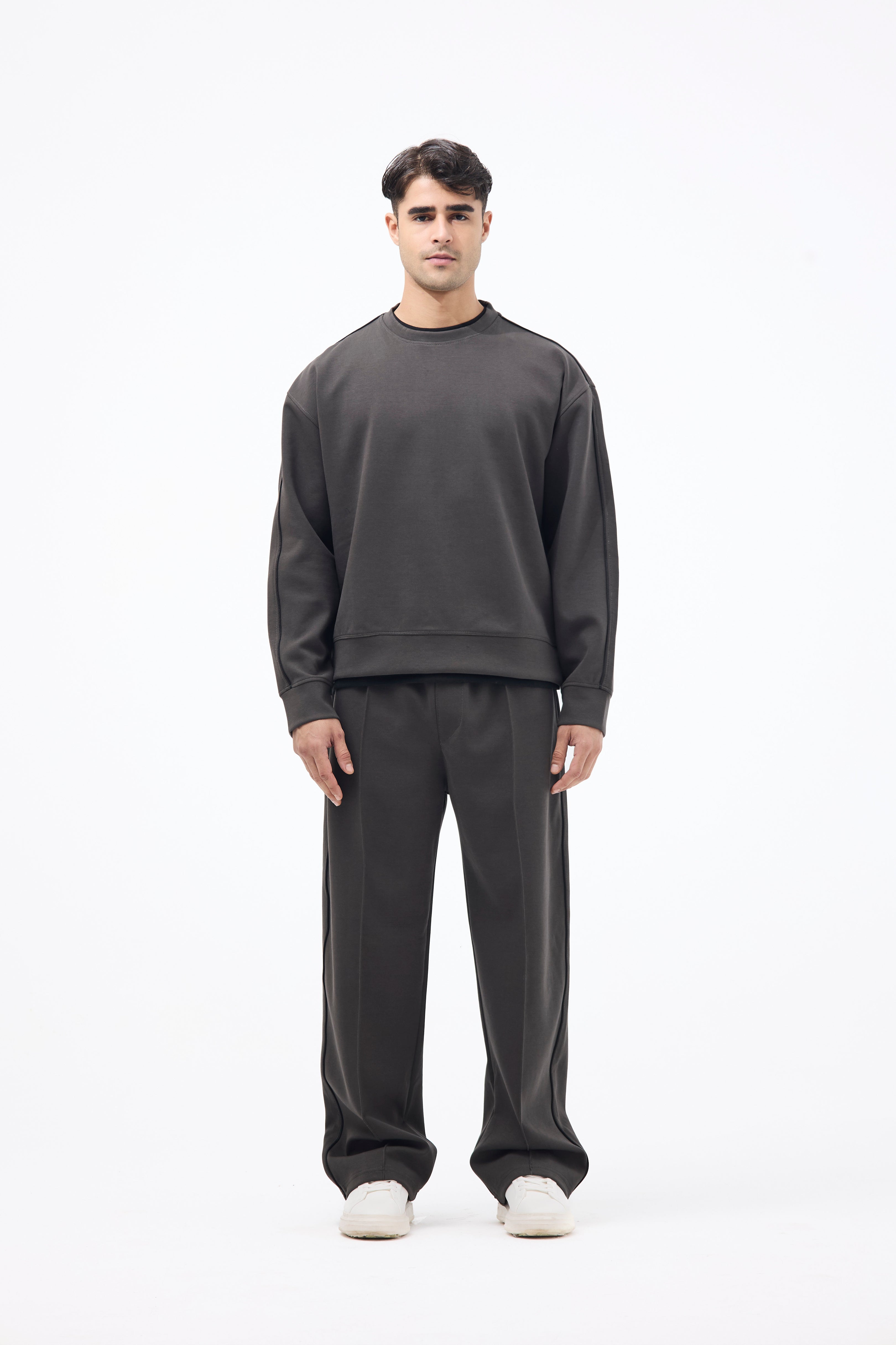Basic Oversized Casual Set – Grey