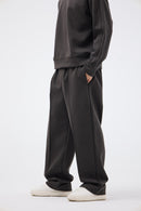 Wide Leg Cotton Pants – Grey