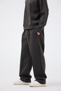 Wide Leg Cotton Pants – Grey