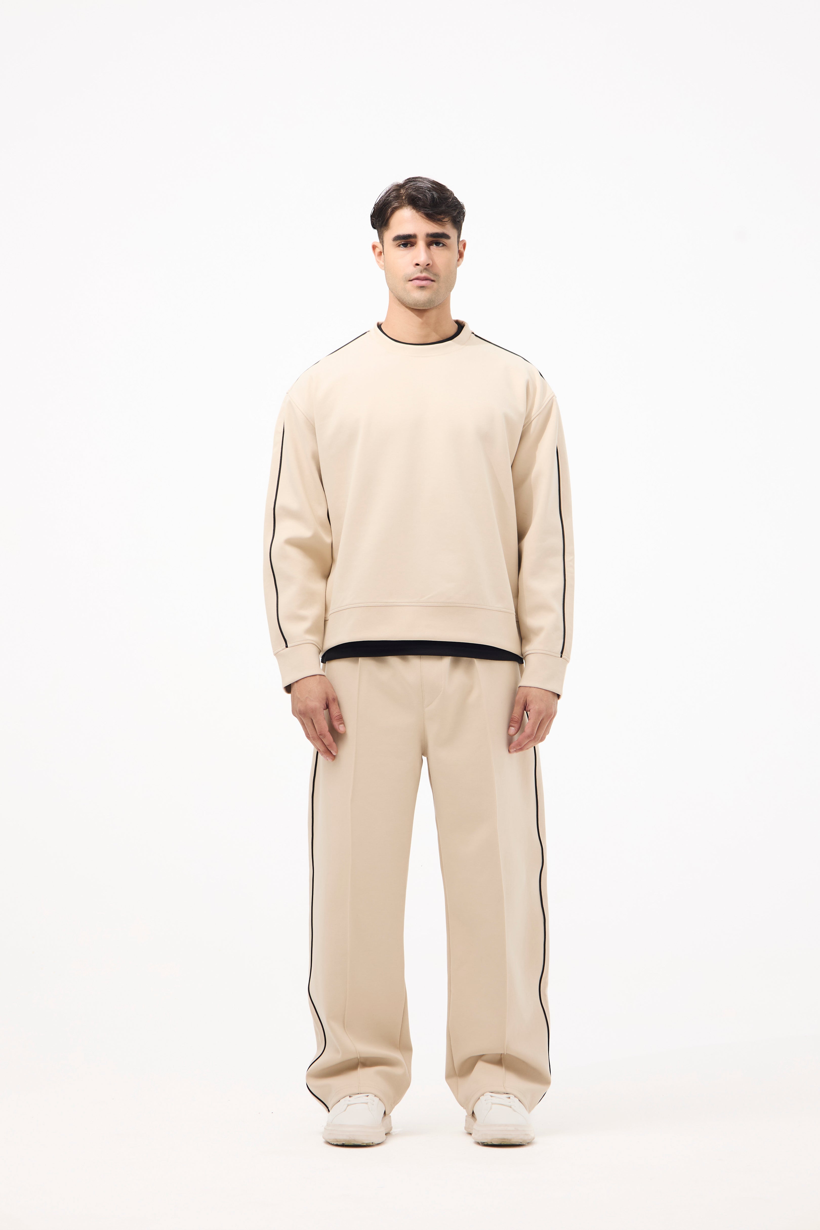 Basic Oversized Casual Set – Beige