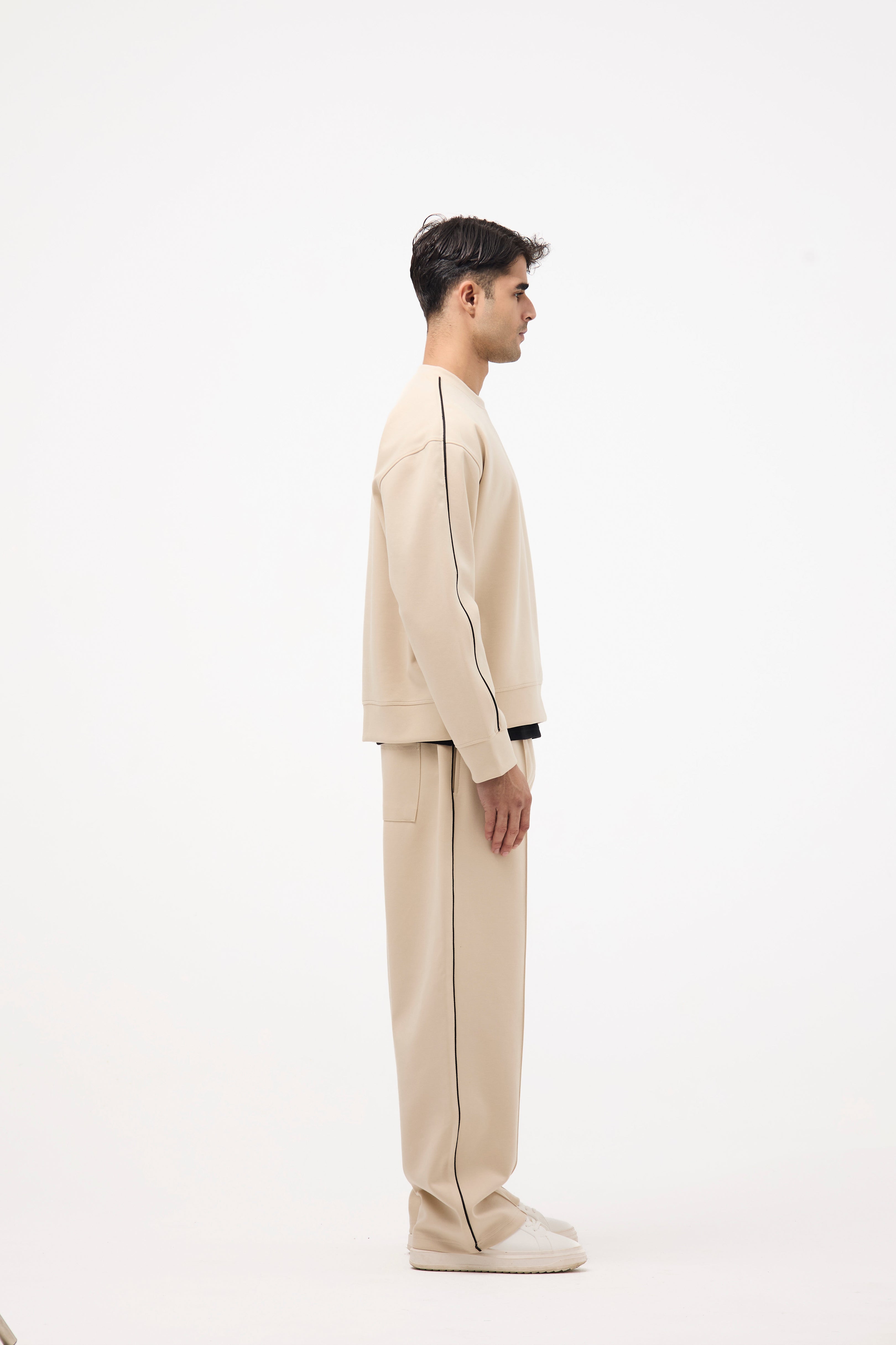 Basic Oversized Casual Set – Beige