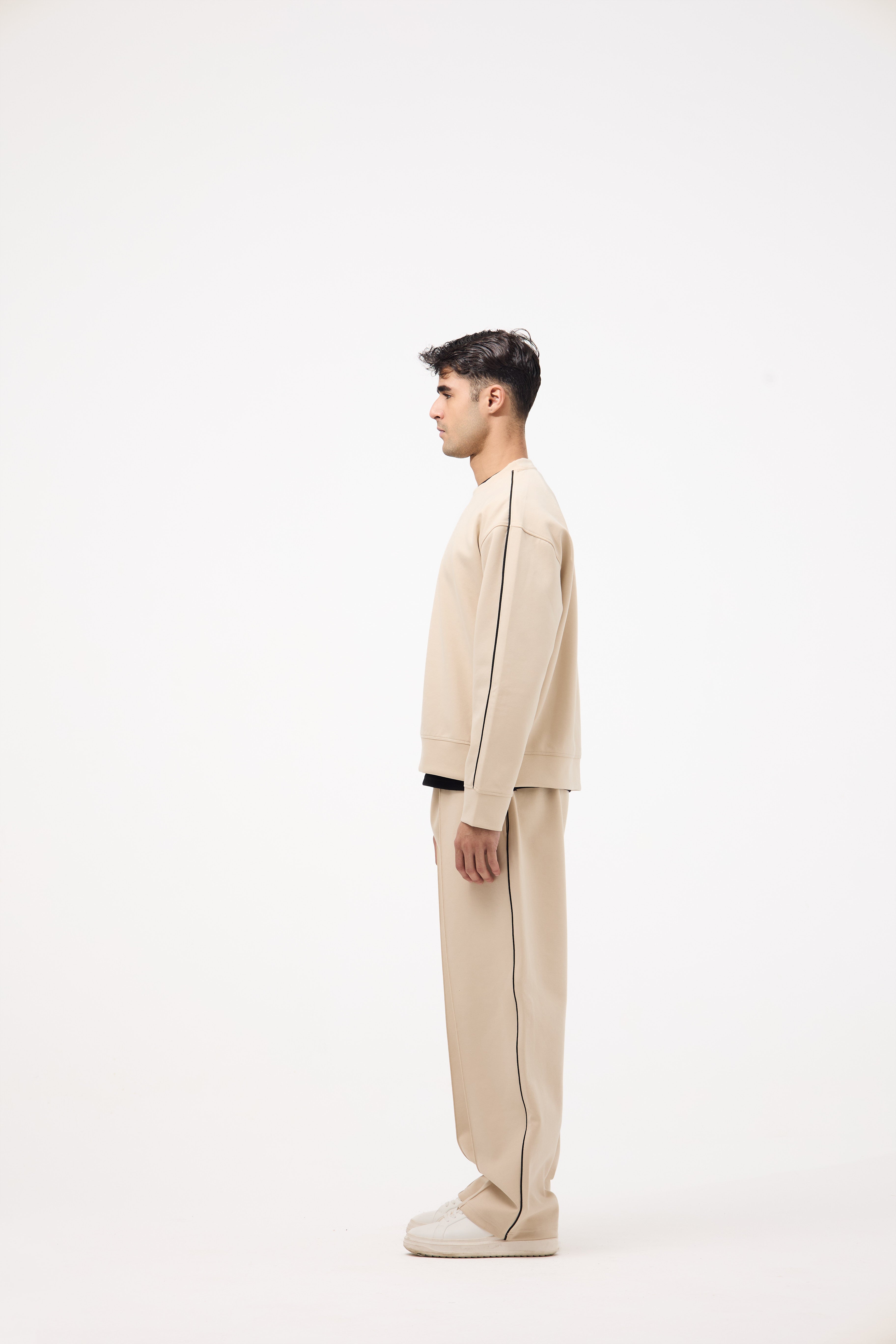 Basic Oversized Casual Set – Beige