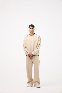 Basic Oversized Casual Set – Beige