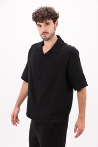 Black Linen Shirt