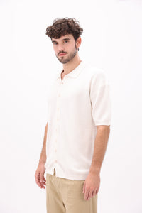 White Knitted Shirt