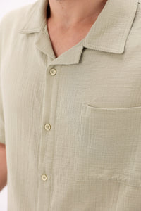 Mint Green Linen Shirt