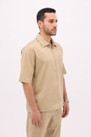 Mint Green Gabardine Shirt | Men's Casual Wear