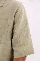 Mint Green Linen Shirt