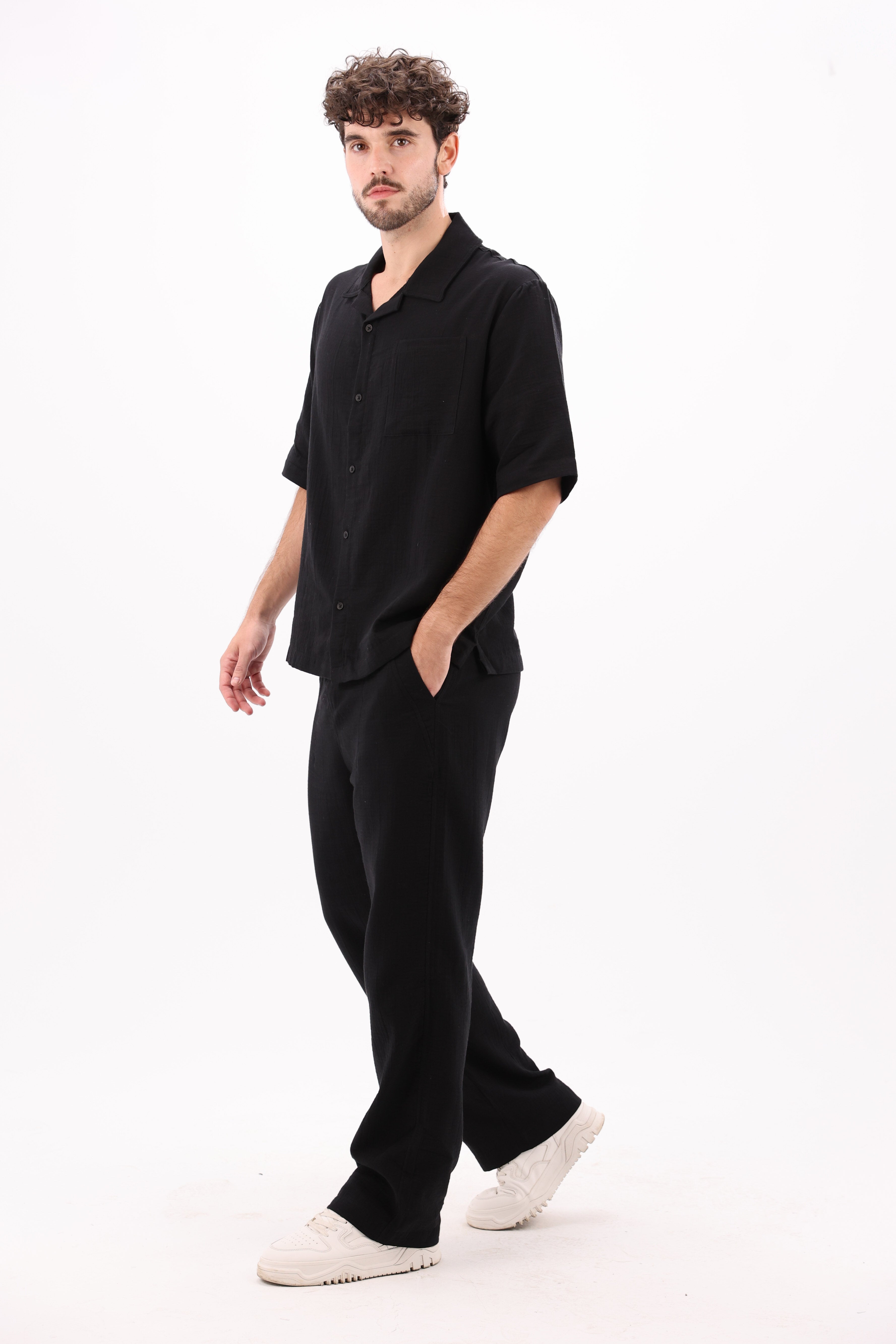 Black Linen Shirt