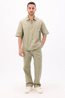 Mint Green Gabardine Pants – Comfortable & Stylish Fit