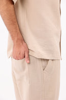 Beige Linen Pants