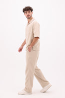 Beige Linen Pants