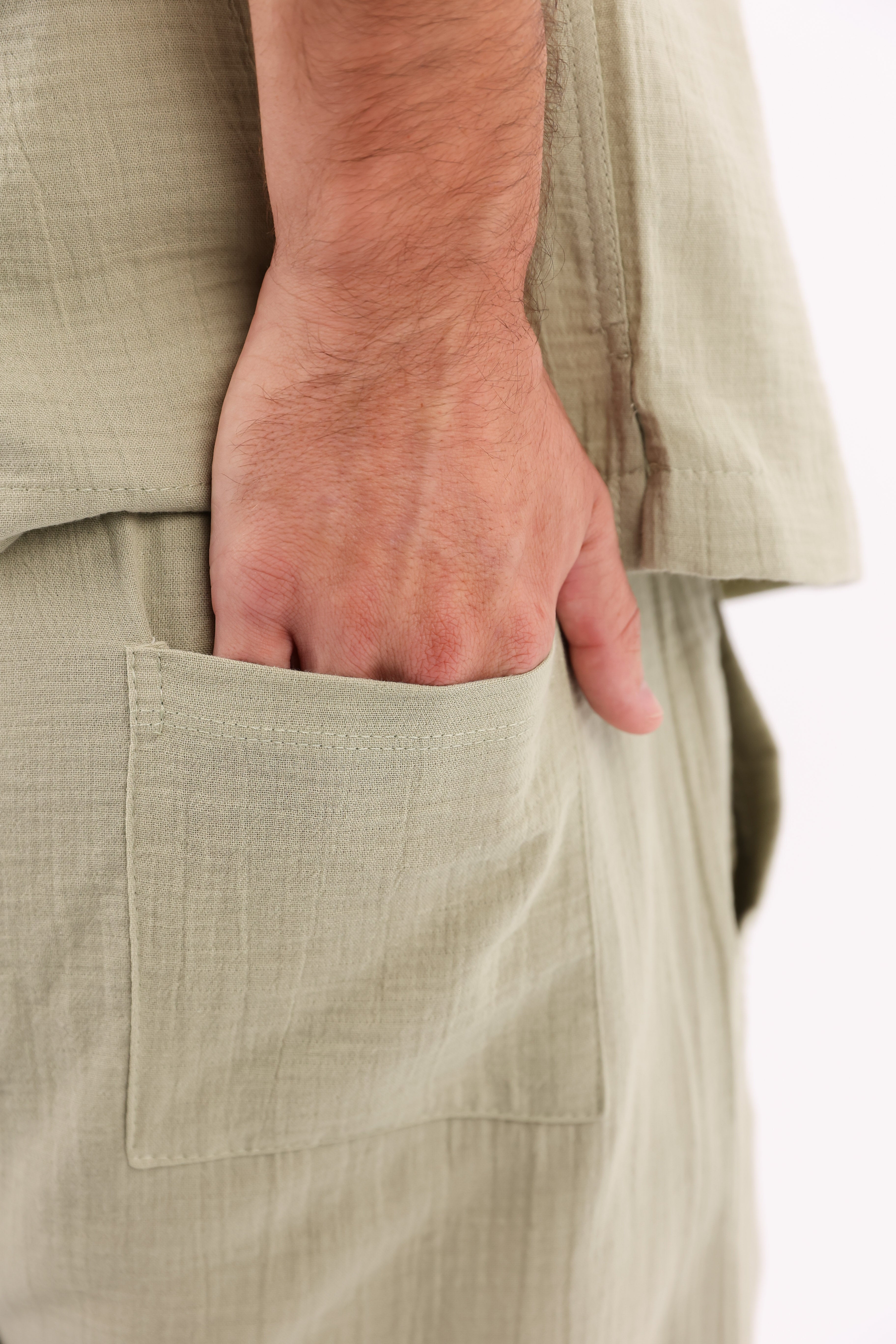 Mint Green Linen Pants
