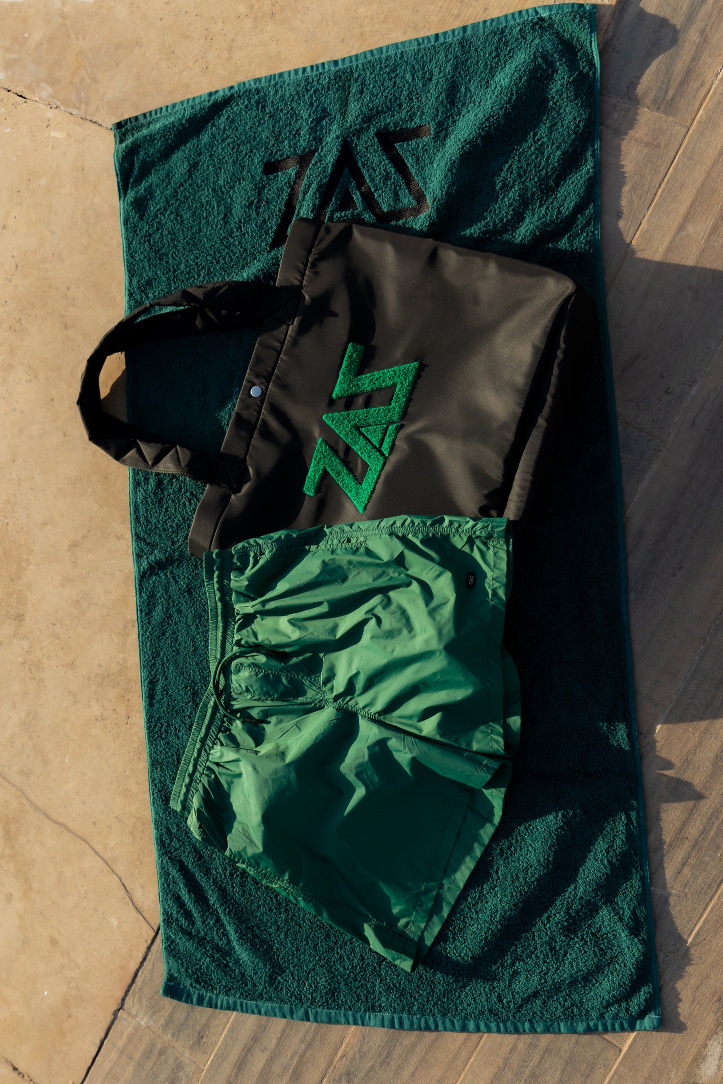 Summer beach towel-Deep Sea Green