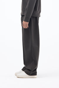 Wide Leg Cotton Pants – Grey